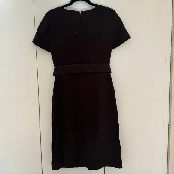 Alex Marie Black Belted Short Sleeve Business Dress in Size 4 - Picture 2 of 5